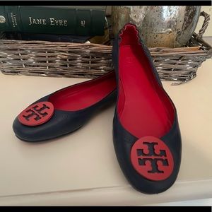 Minnie Travel Ballet Flat, Red/Blue